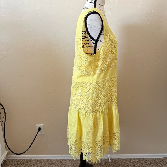 Ali Ro Yellow Lace Dress 
Size 10 - Picture 3 of 6